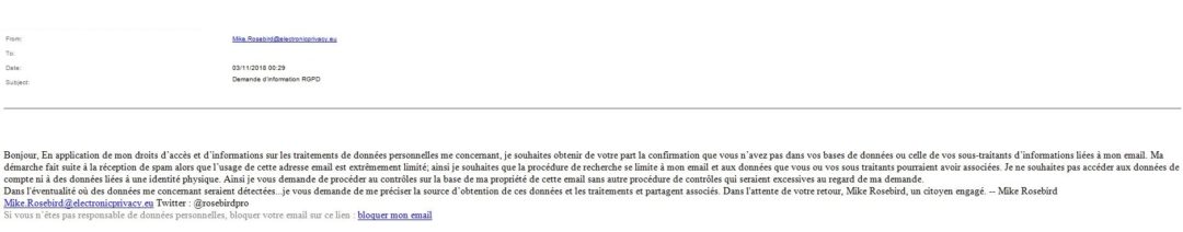 Comment Savoir Si Une Adresse Mail Est Fausse RGPD : vous pouvez recevoir une fausse demande d'informations par mail